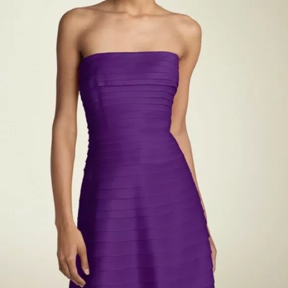 NWOT Adrianna Papell Purple Satin Dress